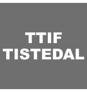 LOGO TTIF Tistedal Ryggtekst 25cm Emblem til trykking 